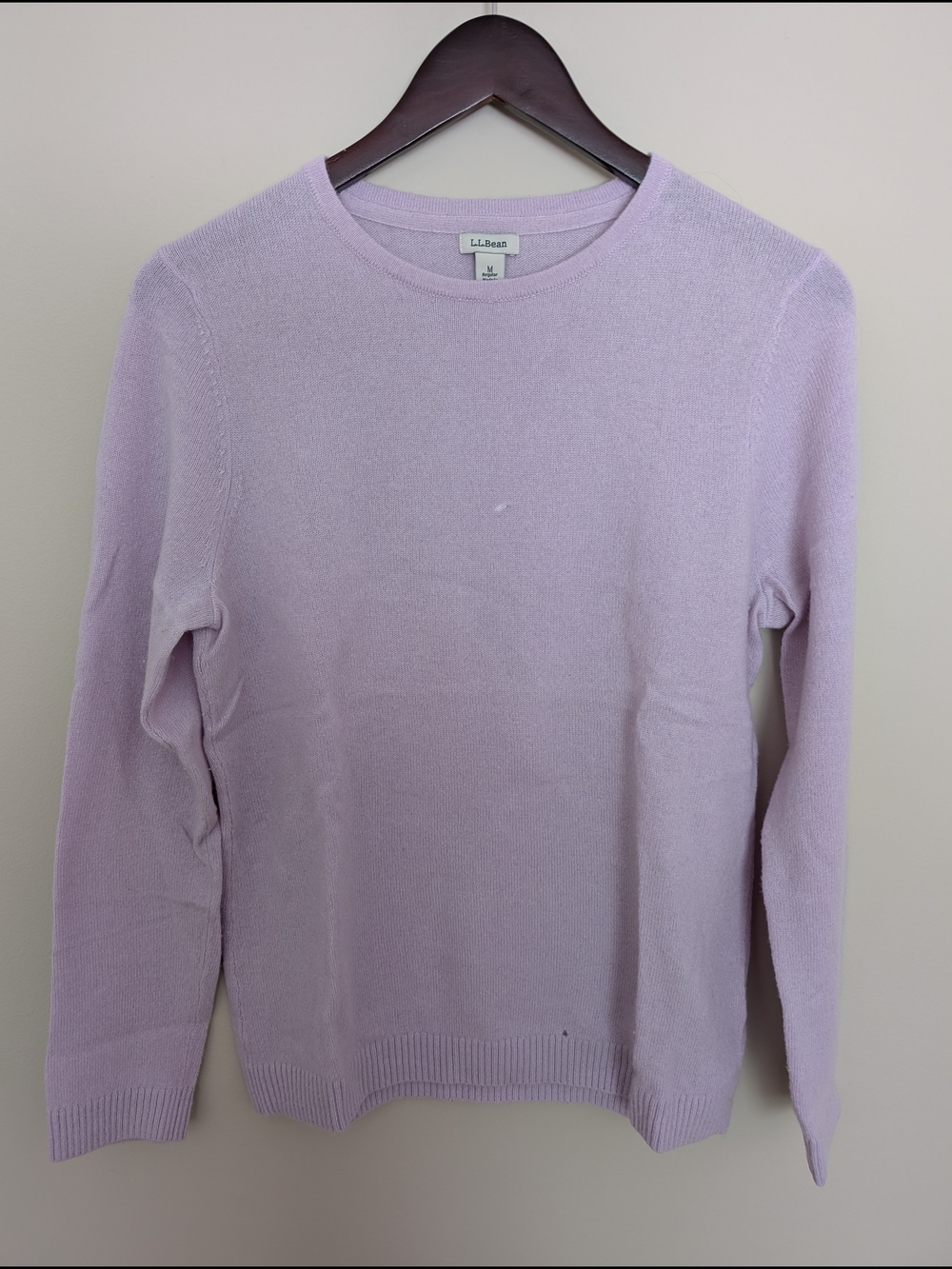 L.L.Bean Lavender Crewneck Sweater